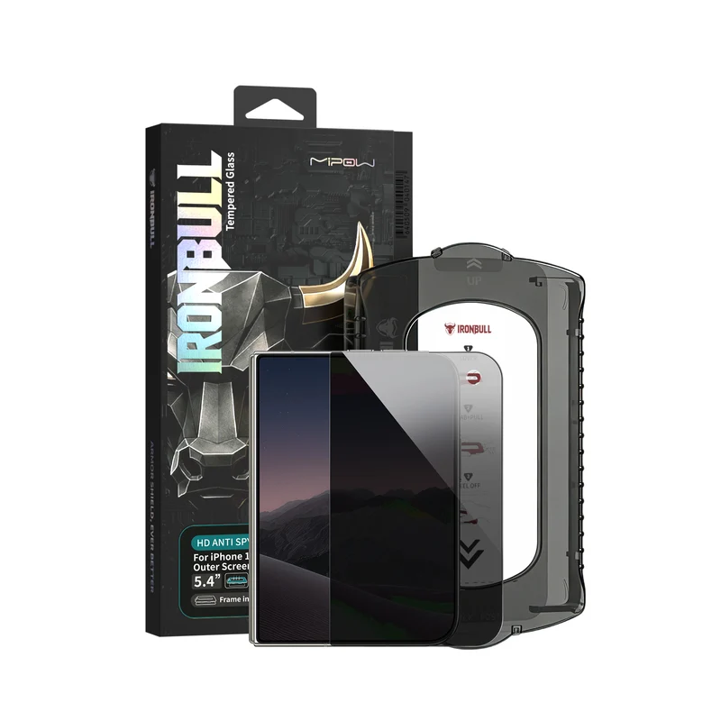 IRONBULL HD Anti-Spy Premium Tempered Glass for iPhone Duo