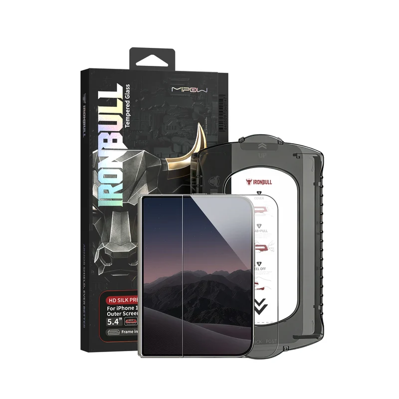 IRONBULL Premium HD Silk Tempered Glass for iPhone Duo