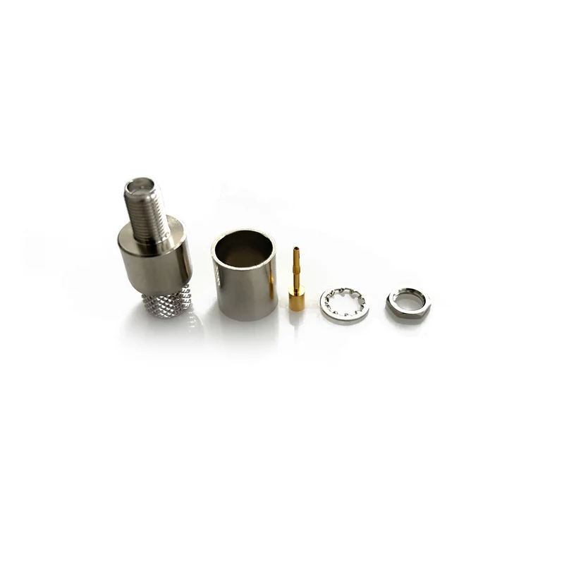SMA-02-96-B-TGN • SMA bulkhead jack crimp for CLF400