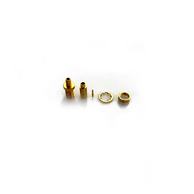 MMCX-04-15-M-TGG • Bulkhead jack crimp RG178