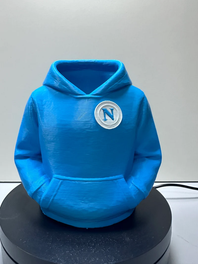 Portapenne "Felpa con Cappuccio" Napoli – Stampa 3D Originale