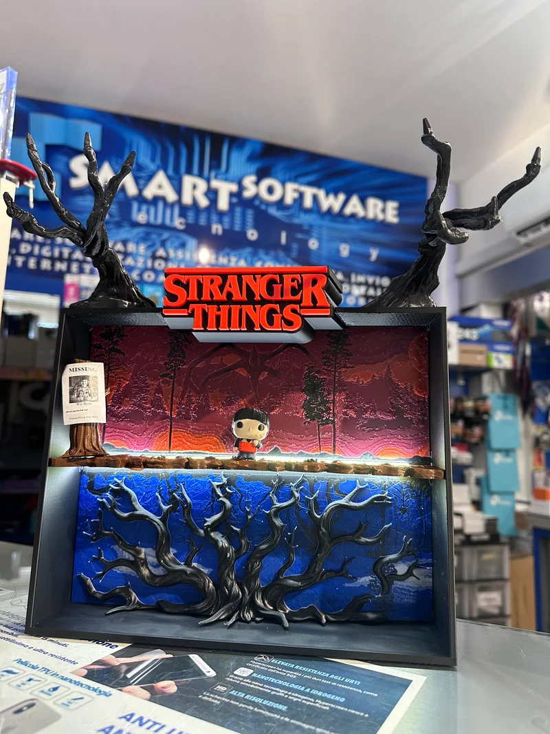 Espositore funko pop kinder Joy. Stranger Things
