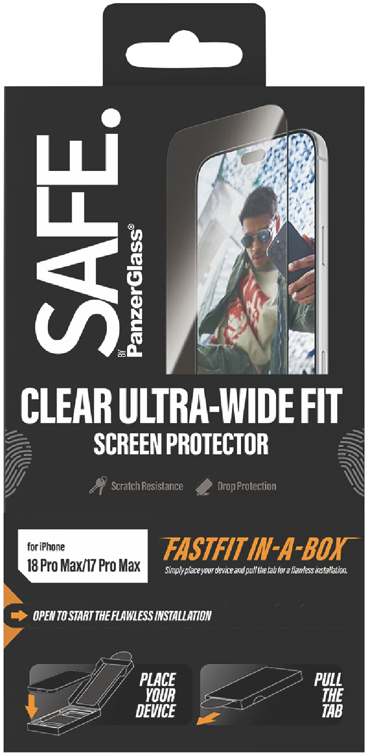 Panzer Glass SAFE by PanzerGlass Screen Protector iPhone 18 Pro Max UWF w Fastfit