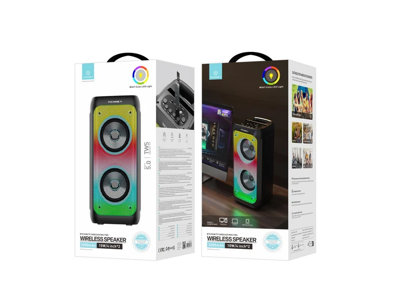 Altoparlanti stereo Bluetooth 5.0; Senza fili port