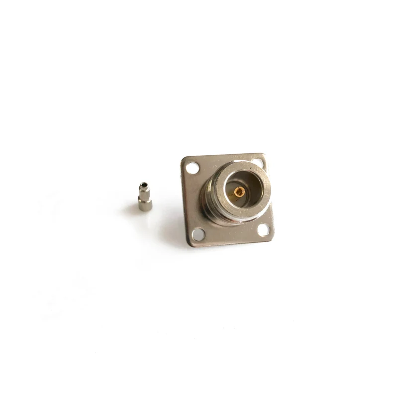N-14-01-1-TGN • N TYPE CRIMP JACK, SQUARE FLANGE/4 HOLE FOR 1.13MM CABLE