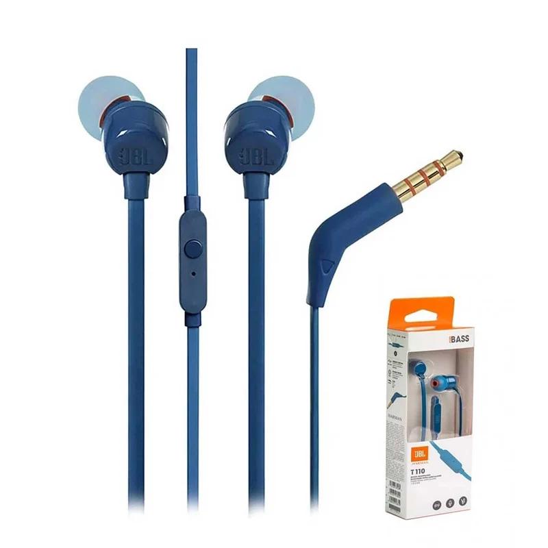 Auricolari con microfono JBL BASS blu Tune 110
