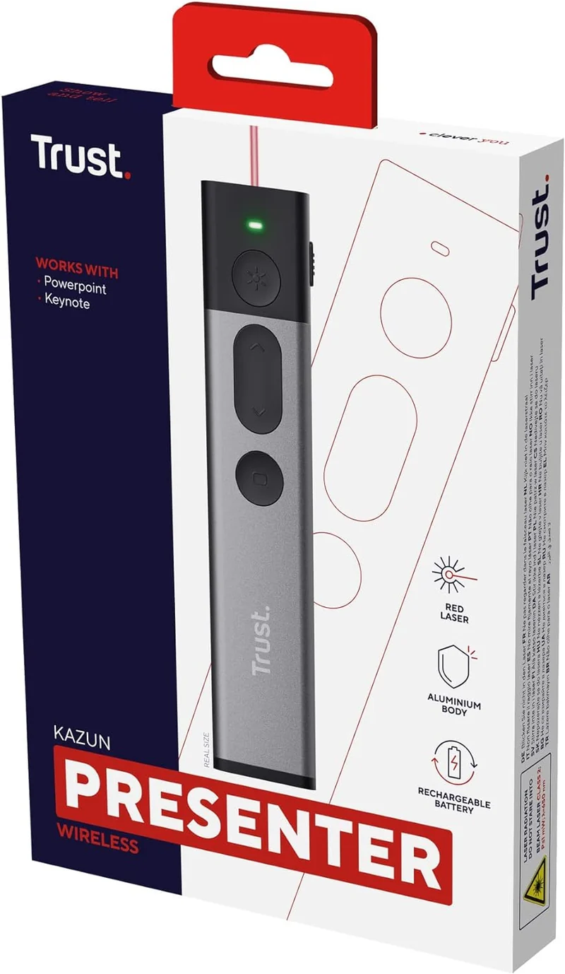 PUNTATORE LASER WIRELESS PRESENTAZIONE TRUST