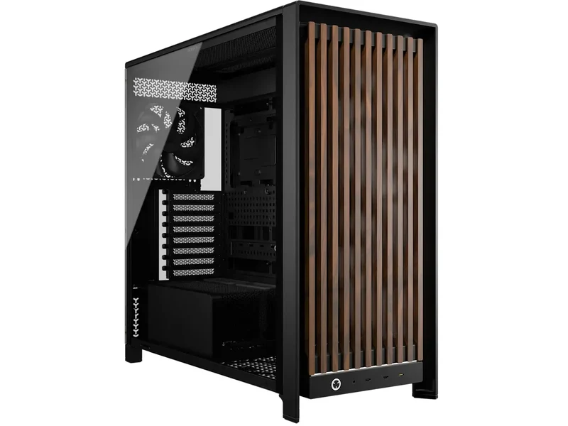 Corsair FRAME 5000D WOOD RS Mid Tower E-ATX Case - Black/Walnut