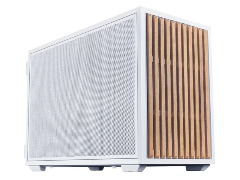 Lian Li B4-mATX Wood Beech Wood Panel SFF Micro-ATX Case - White
