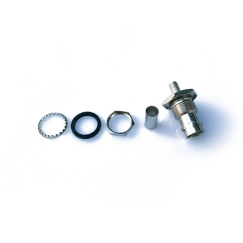 BNC-16-62-LFTGN • BNC bulkhead crimp jack for RG58