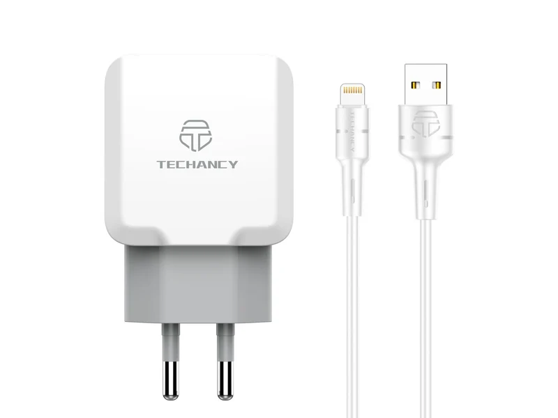 Caricabatterie da muro Techancy USB 2.4A;
