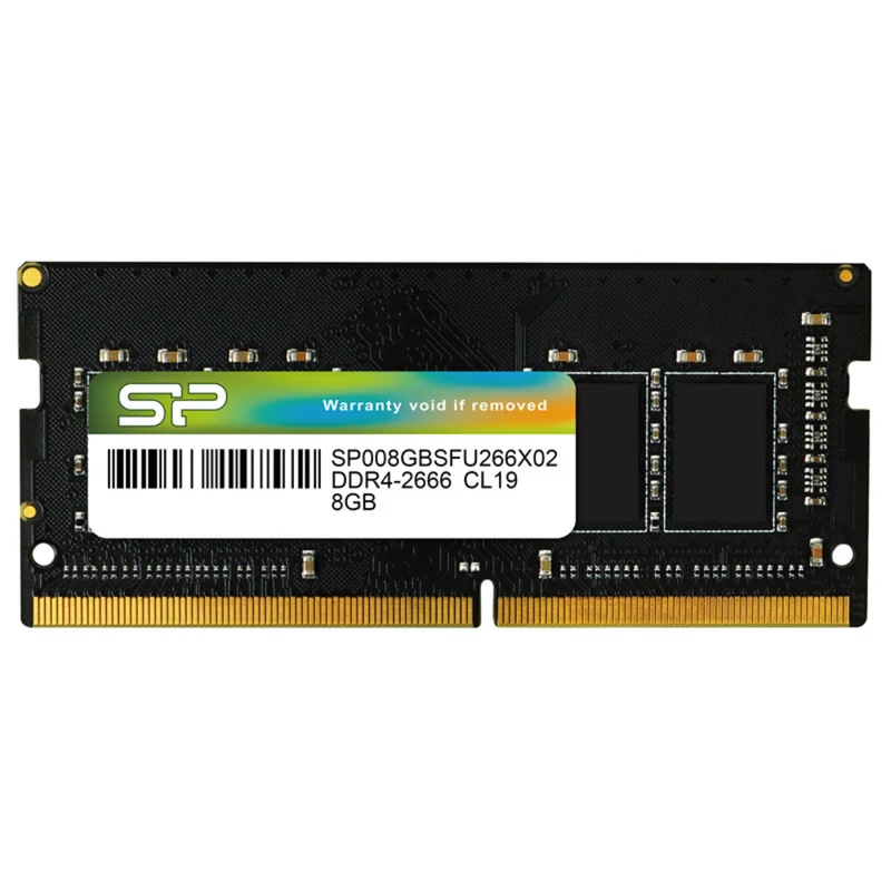 Silicon Power 8GB (1x8GB) 2666MT/s CL19 DDR4 SODIMM Laptop RAM - SP008GBSFU266X02