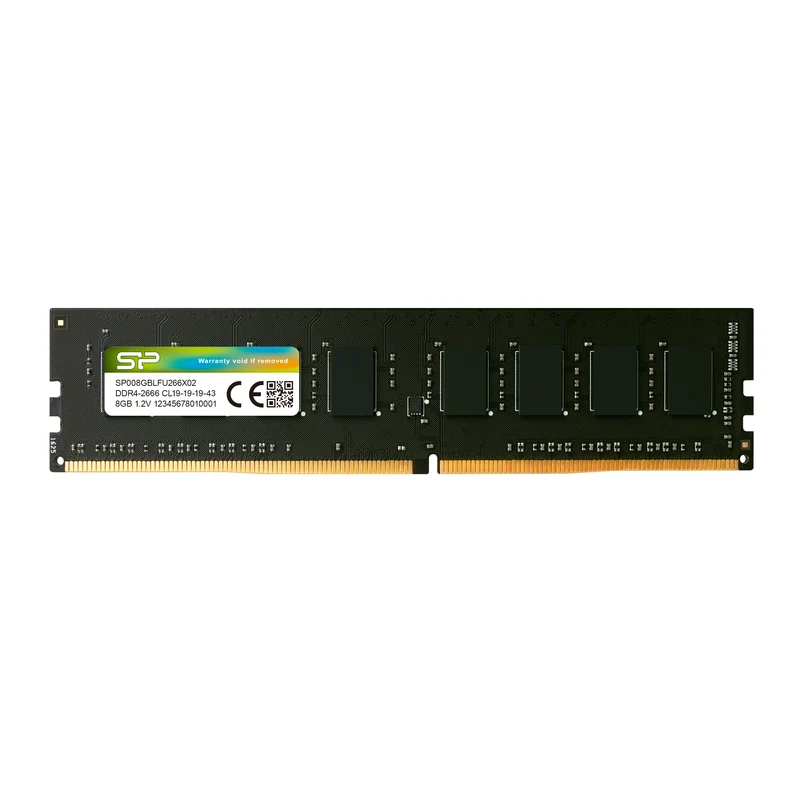 SP Silicon Power 8GB SP008GBLFU266X02 CL19 UDIMM 2666MT/s DDR4 RAM Single Desktop Memory - SP008GBLFU266X02