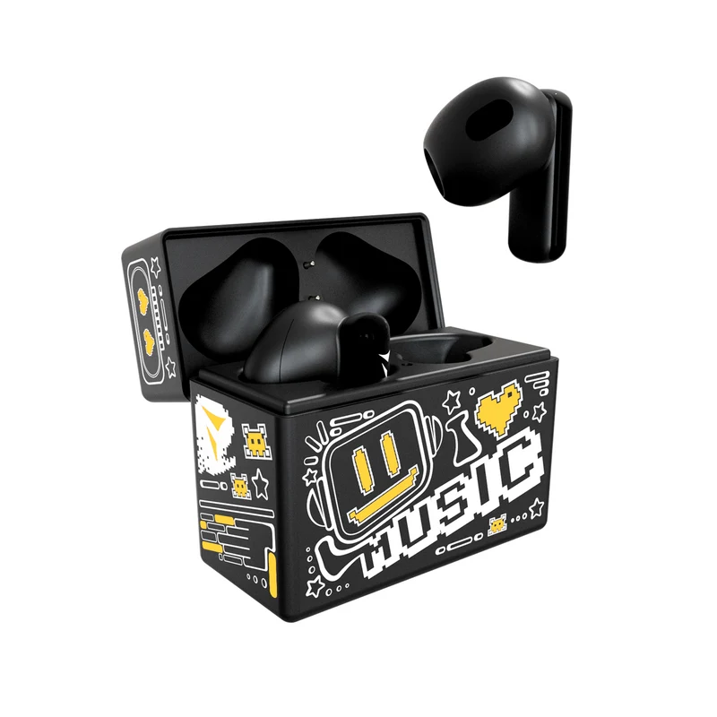 Techmade Earbuds TM-XM191-BKBL Con Pattern