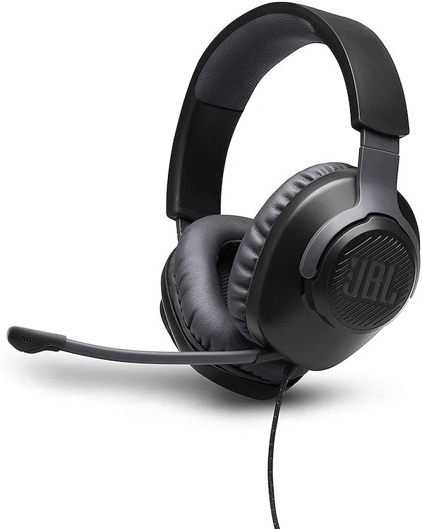 CUFFIA JBL GAMING CON MICROFONO QUANTUM 100 NERO