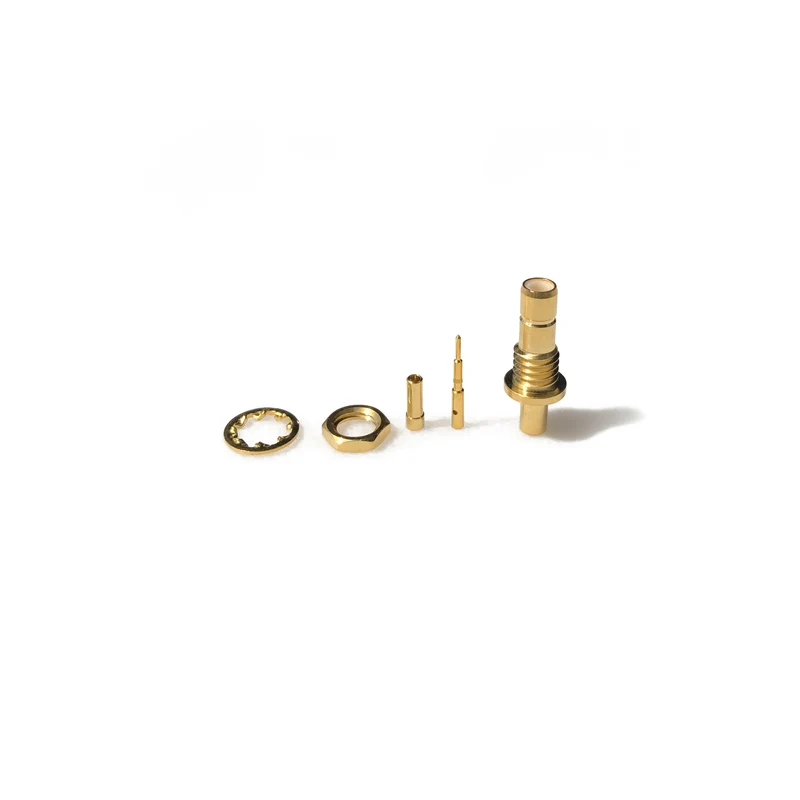 SMB-08-14-I-TGG • SMB bulkhead crimp jack for IPX