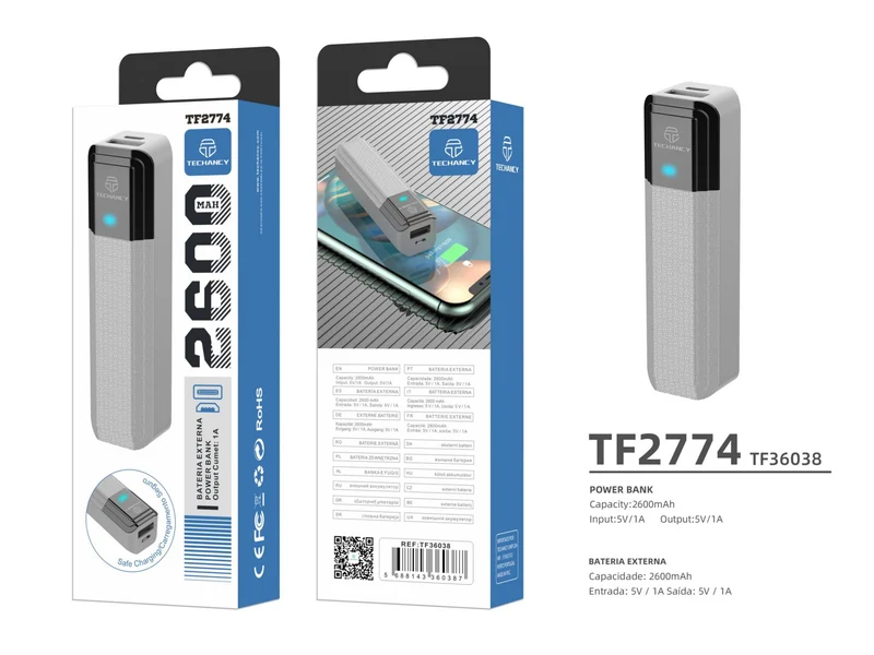 POWER BANK 2600 TECHANCY TF2774