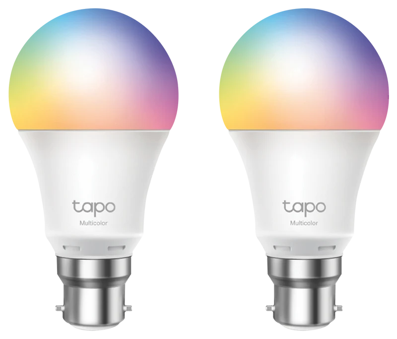 TP-LINK Tapo Smart Colour Light Bulb (B22) 2-pack