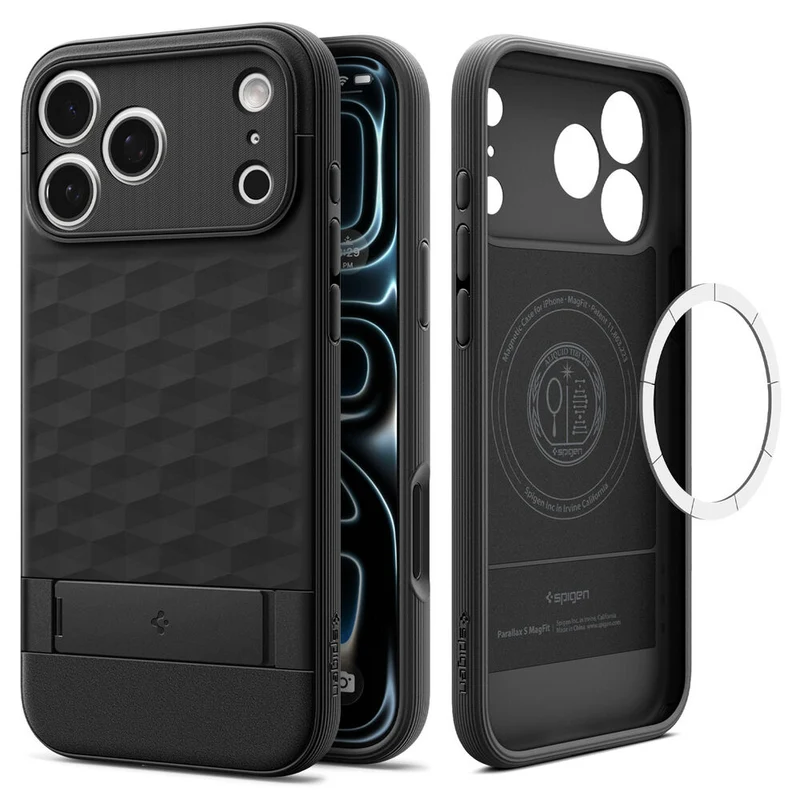 SPIGEN Parallax S MagSafe Case for iPhone 18 Pro/17 Pro (Black)