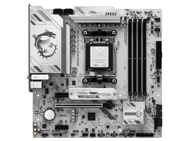 MSI B850M GAMING PLUS WIFI6E AM5 Micro-ATX Motherboard