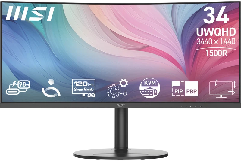 MSI 34" UWQHD 1500R Curved Black Monitor