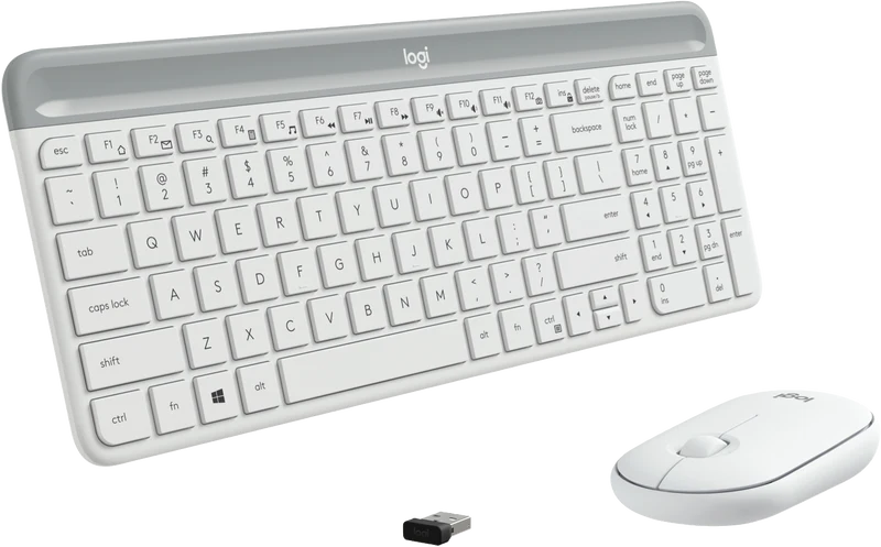 Logitech MK470 Slim Wireless Combo - White