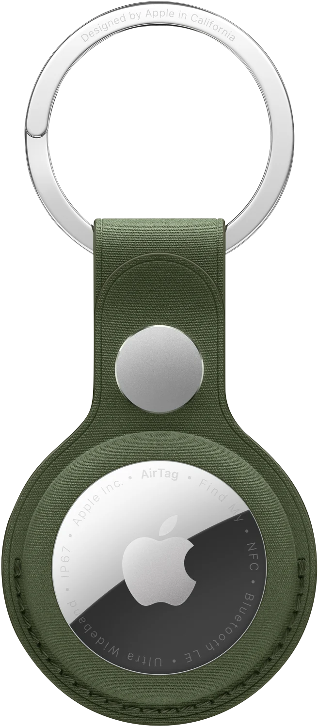 Apple AirTag FineWoven Key Ring (Moss)