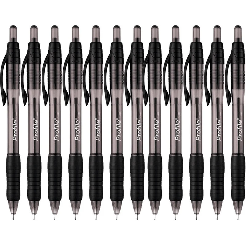 Papermate Profile Ballpoint Pen Retractable 1.0mm Black Box 12