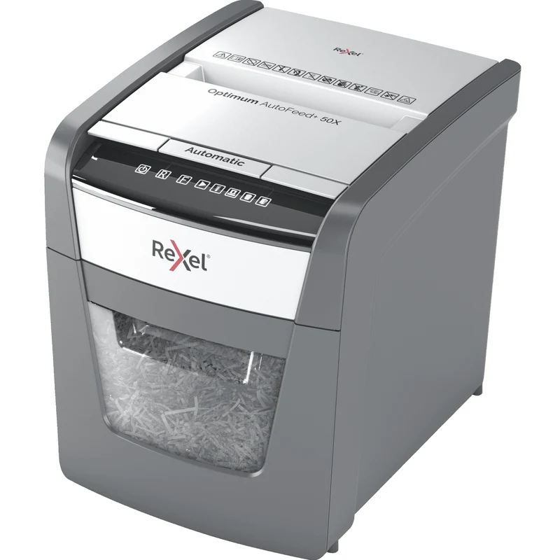 Rexel Optimum Autofeed+ 50x Automatic Cross Cut Paper Shredder