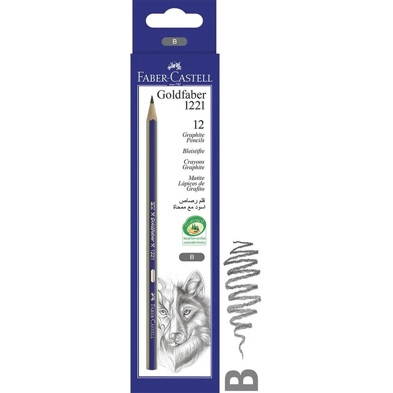 Faber-Castell Goldfaber Pencils B Box 12