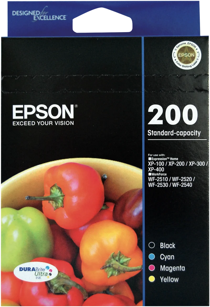 Epson 200 DURABrite Ultra 4 ink Value Pack