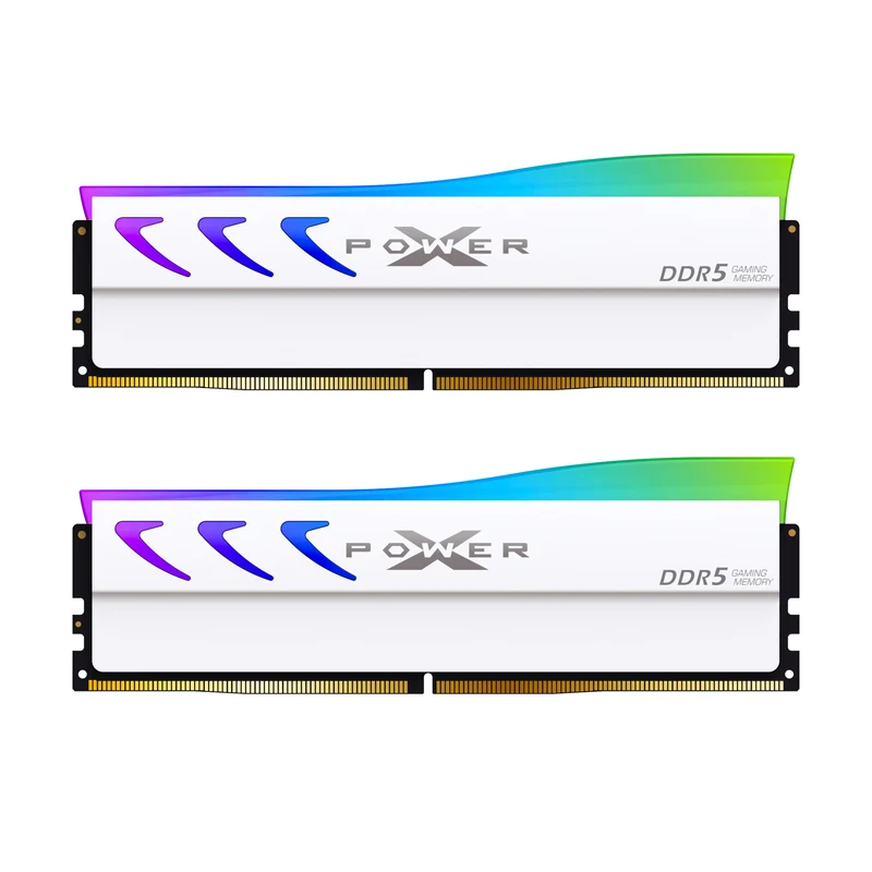 Silicon Power XPOWER STORM 32GB (2x16GB) CL36 RGB DDR5 6000MHz Gaming Memory (White)