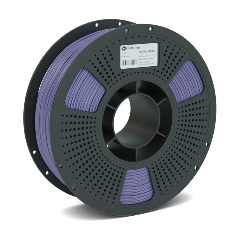 Filaform Naked PETG Matte 3D Printer Filament 1.75mm 1kg (Acai Purple)