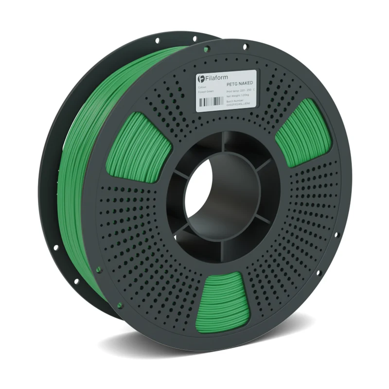 Filaform Naked PETG Matte 3D Printer Filament 1.75mm 1kg (Forest Green)