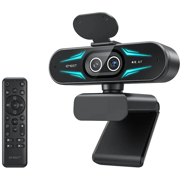 Emeet SmartCam C60E 4K Dual-Camera UHD 4K Webcam with Auto Focus
