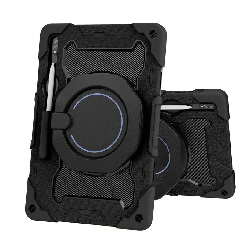Redefine Armor Shockproof Handle Case for Samsung Galaxy Tab S9 Plus / S9 FE Plus / S10 Plus - Black