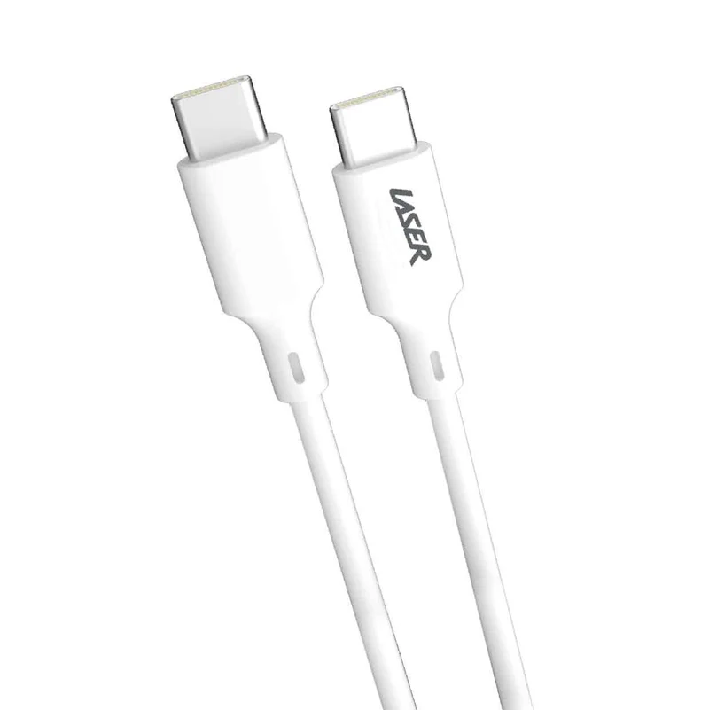 Laser 0.5m USB-C to USB-C Cable 60W Fast Charge (White)