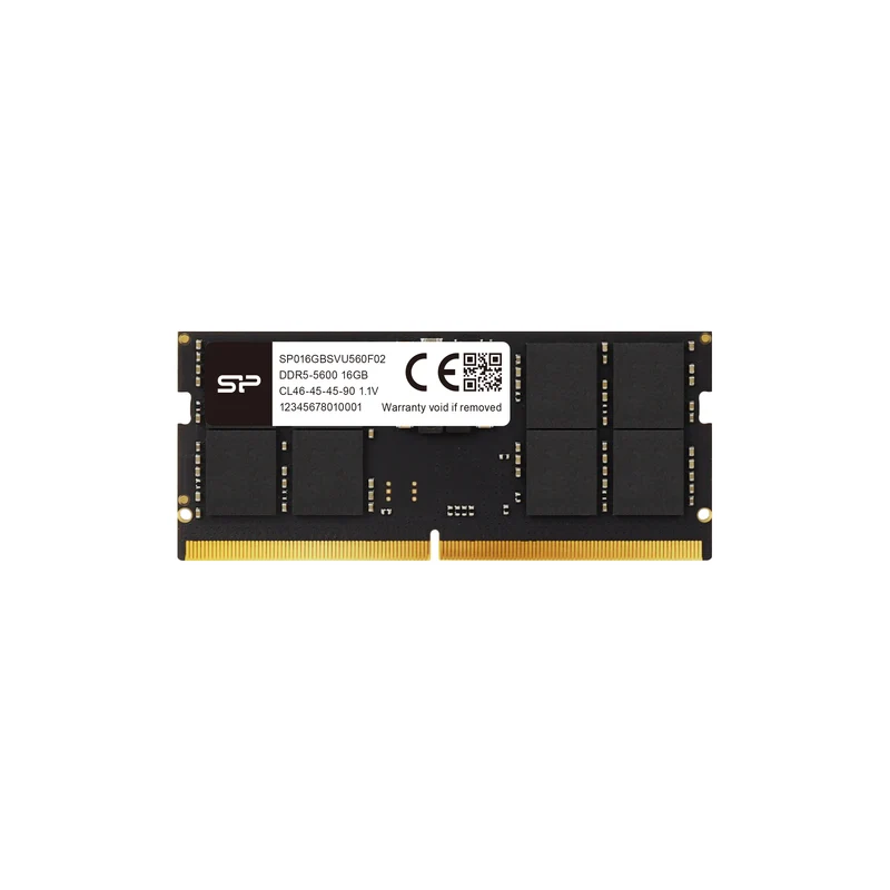 SP Silicon Power Upgrade 16GB DDR5 5600MT/s CL46 1.1V SODIMM Laptop Notebook PC Computer RAM Memory Module - SP016GBSVU560F02