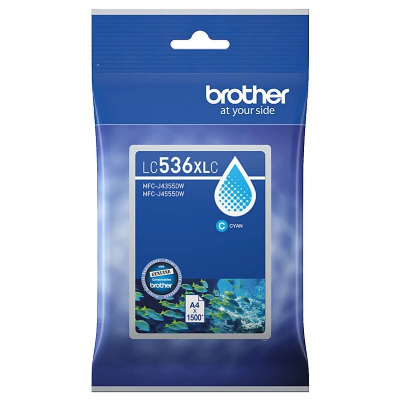 Brother LC536 Cyan Ink Cartridge LC-536XLC