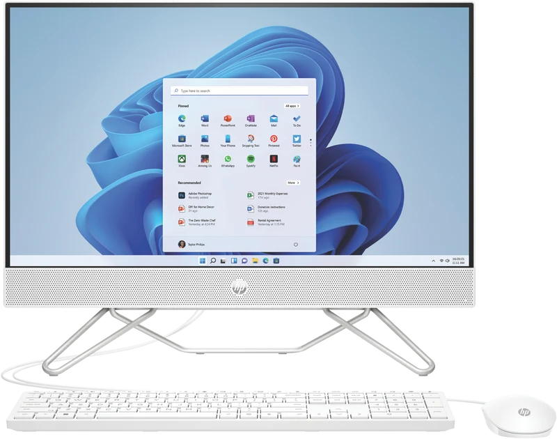 HP 23.8" Pentium Silver J5040 8GB 256GB Win 11 AIO
