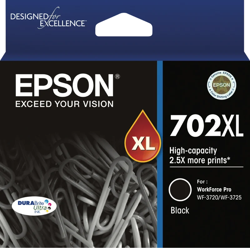 Epson 702XL DURABrite Black Ink