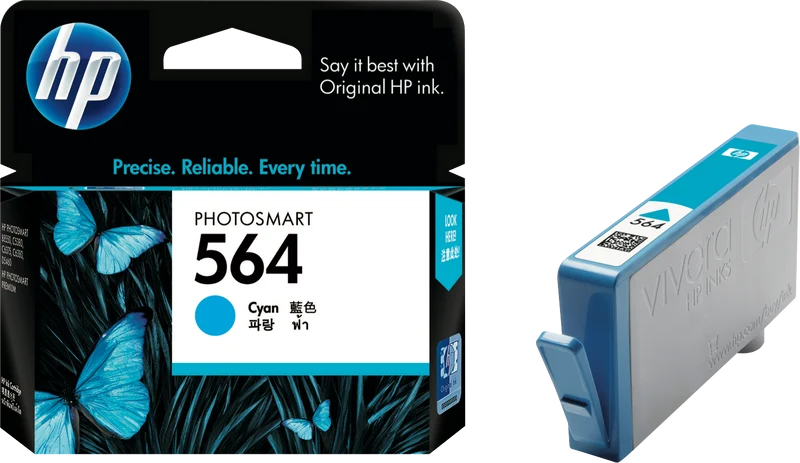 HP 564 Cyan Printer Ink Cartridge