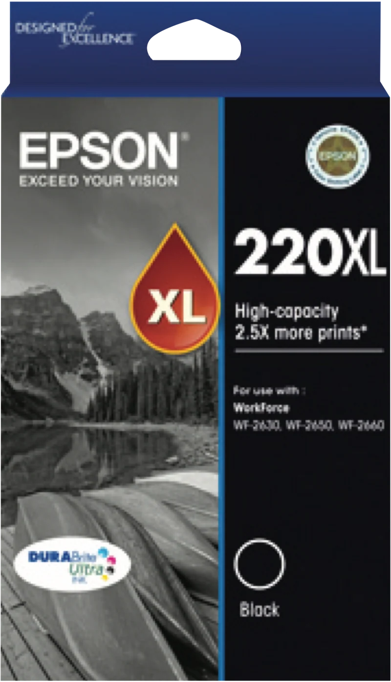 Epson 220 XL DURAbrite Ultra Black Ink