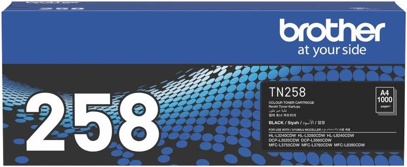 Brother TN258BK Black Toner Cartridge