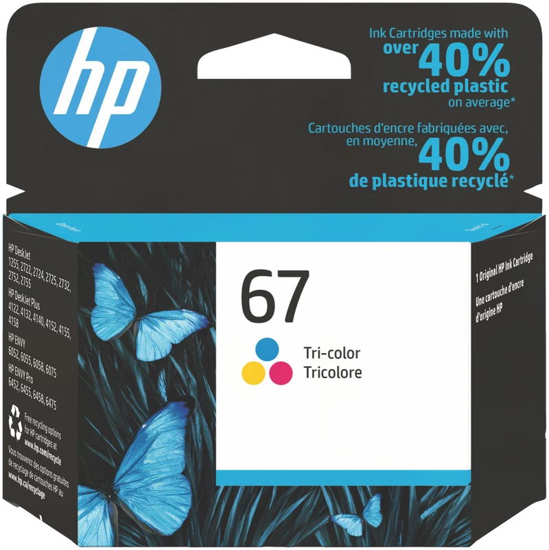 HP 67 Tri-color Original Ink Cartridge