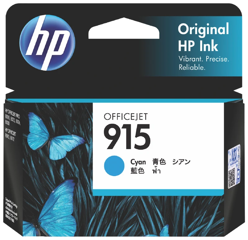 HP 915 Cyan Original Ink Cartridge