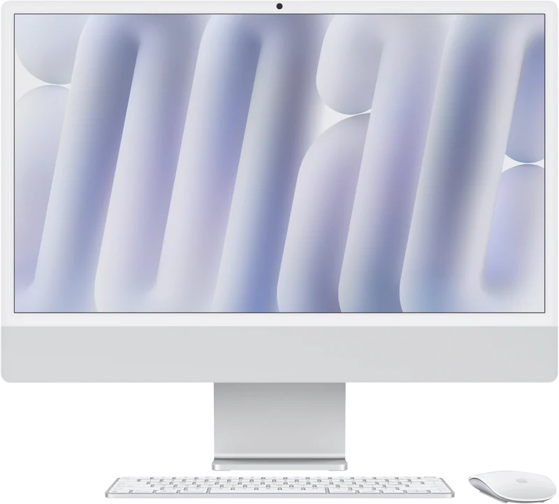 Apple iMac 24" Retina 4.5K Display with M4 chip 10-core GPU 16GB 512GB - Silver