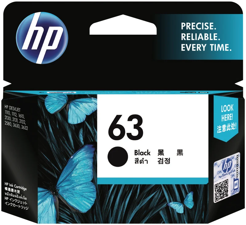 HP 63 Black Original Ink Cartridge