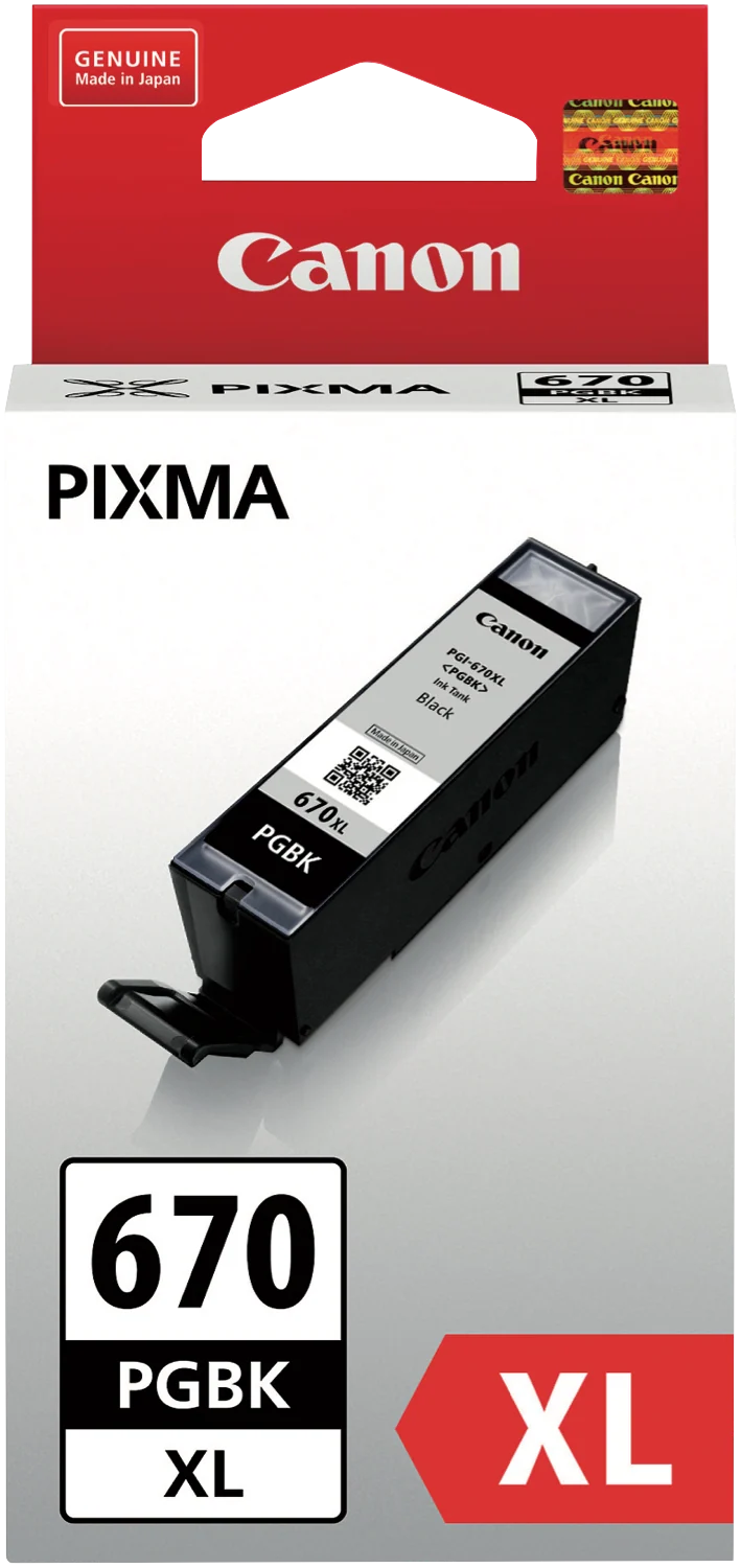 Canon PGI670XLBK Pigment Black XL Ink Cartridge