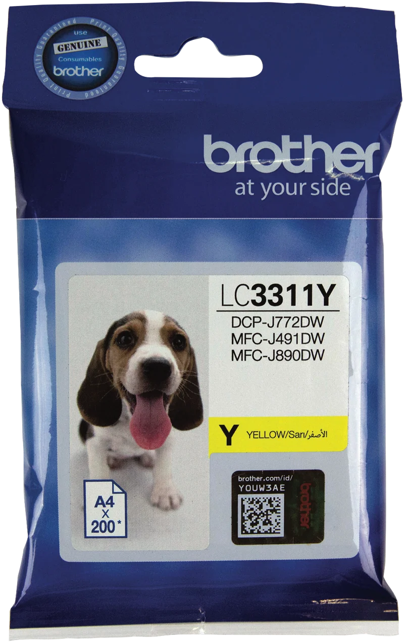 Brother LC3311 Yellow Ink Cartridge